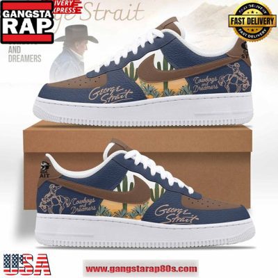 George Strait Cowboys and Dreamers Limited Edition Air Force 1 Sneakers Shoes