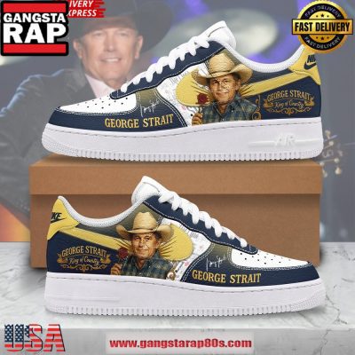 George Strait King of Country Limited Edition Air Force 1 Running Sneakers Shoes