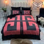 Givenchy Bedding Set Givenchy Red Black Luxury Brand High End Premium Bedding Set Home Decor 1.jpg - demo10