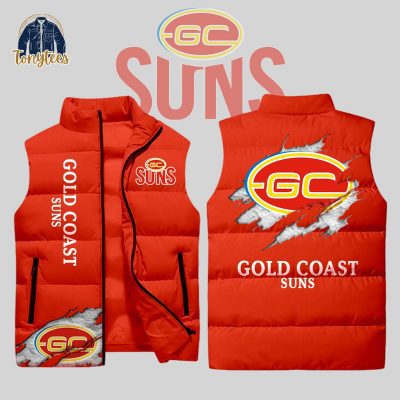 Gold Coast Football Club Suns AFL Sleeveless Jacket