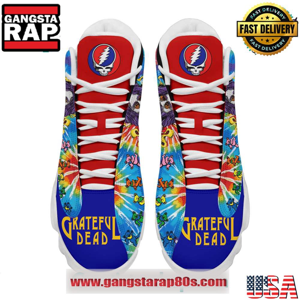 Grateful Dead Air Jordan 13 Sneakers Shoes Grateful Dead Air Jordan 13 Sneakers Shoes