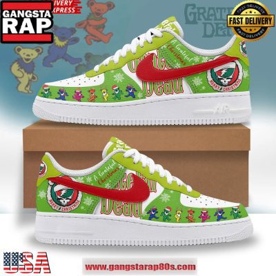Grateful Dead Christmas Special Edition Air Force 1 Running Sneakers Shoes