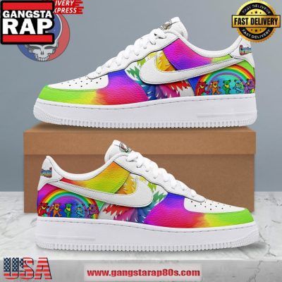 Grateful Dead Rainbow Limited Edition Air Force 1 Sneakers Shoes