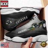NFL Green Bay Packer Big Logo Football Team Air Jordan 13 Shoes