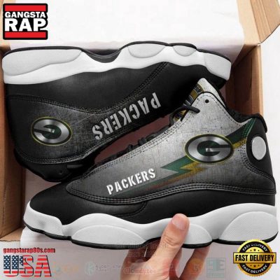 NFL Green Bay Packer Big Logo Football Team Air Jordan 13 Shoes