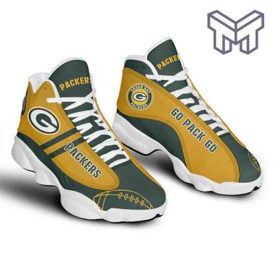 Green Bay Packers Air Jordan 13 Fans Sport Shoes Nfl Jordan13 Shoes MX02
