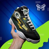 Green Bay Packers Air Jordan 13nfl White Black J13 Shoes.jpg - demo10