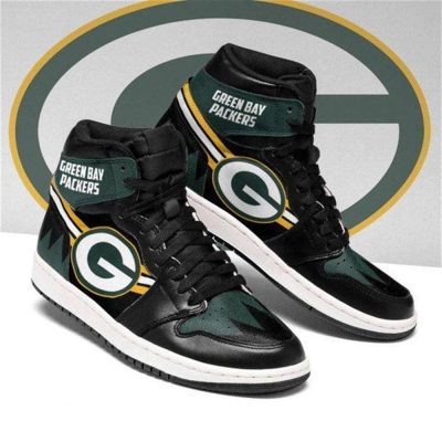 NFL Green Bay Packers Football Air Jordan Shoes Sport V2 Sneaker Boots