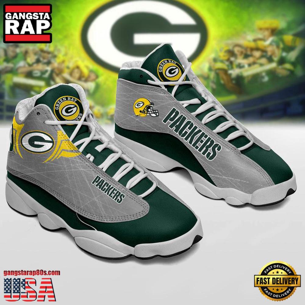 NFL Green Bay Packers Ver 1 Air Jordan 13 Sneaker NFL Green Bay Packers Ver 1 Air Jordan 13 Sneaker