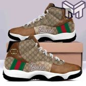 Gucci Jordan 11 Gucci Brown Air Jordan 11 Sneakers Shoes Hot Gifts For Men Women 1.jpg - demo10