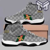 Gucci Jordan 11 Gucci Grey Luxury Bee Air Jordan 11 Shoes Hot Gucci Sneakers Gifts For Men Women.jpg - demo10