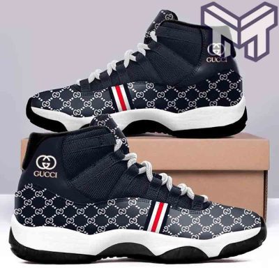 Gucci Jordan 11 Luxury Gucci Blue Limited  Air Jordan 11  Shoes Hot 2023 Gucci Sneakers Gifts
