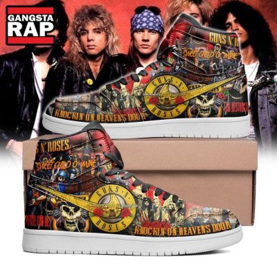 Guns N Roses Knockin? On Heaven?s Door Air Jordan 1 Hightop Shoes