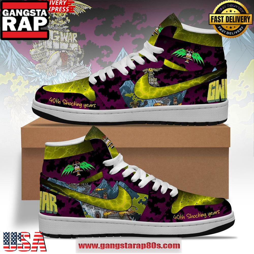 GWAR 40th Shocking Years Limited Air Force 1 Sneakers Shoes GWAR 40th Shocking Years Limited Air Force 1 Sneakers Shoes