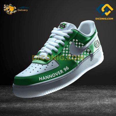 Hannover 96 Custom Shoes Light Green Bundesliga Air Force 1 DICONIG FASHION