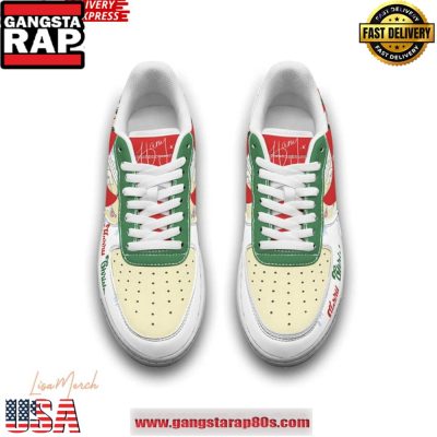 Harry Styles Merry Christmas Limited Edition Air Force 1 Running Sneakers Shoes