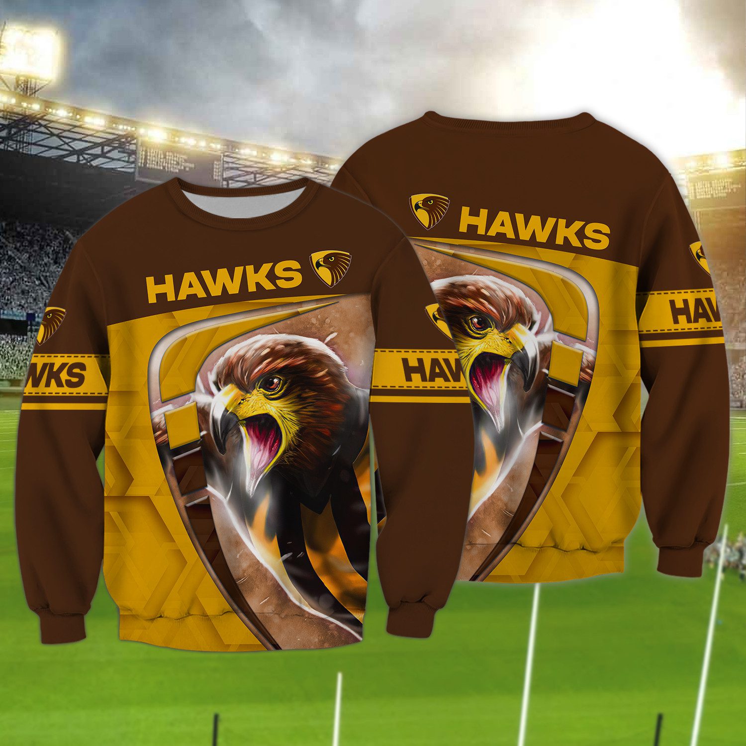 Hawthorn Hawks | Hawks Hawthorn Football Club 3D Shirts Tad 01 Hawthorn Hawks | Hawks Hawthorn Football Club 3D Shirts Tad 01