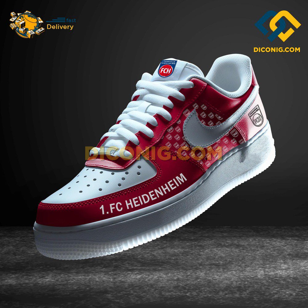 Heidenheim Custom Shoes Crimson Bundesliga Air Force 1 DICONIG FASHION Heidenheim Custom Shoes Crimson Bundesliga Air Force 1 DICONIG FASHION