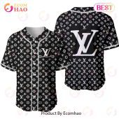 Louis Vuitton Black Mix White Logo Luxury Brand Jersey Limited Edition
