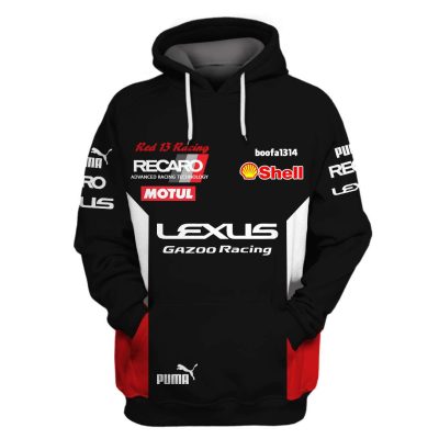 Hoodie Lexus F1 Sweater Lexus Gazoo Racing, Boofa1314, Lexus Recaro, Racing Uniform