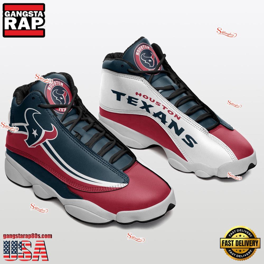 NFL Houston Texans New Design Air Jordan 13 Running Sneakers Shoes For Fans NFL Houston Texans New Design Air Jordan 13 Running Sneakers Shoes For Fans