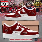 Indiana Hoosiers Big 10 Champions Never Daunted Custom Air Force 1 Running Sneakers Shoes