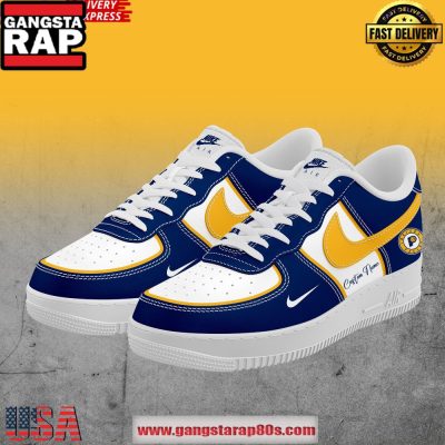 Indiana Pacers Custom Air Force 1 - Blue Running Sneakers Shoes