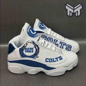 Indianapolis Colts Air Jordan 13nfl Football Team Big Logo Sneaker 36 Gift For Fans White Black J13 Shoes For Fans 1.jpg - demo10