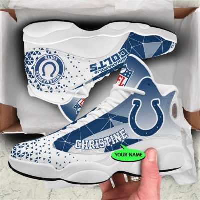 Indianapolis Colts NFL Custom Name Retro Jordan 13 Shoes