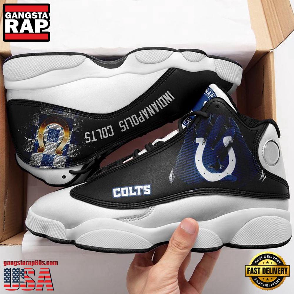NFL Indianapolis Colts Ver 1 Air Jordan 13 Sneaker NFL Indianapolis Colts Ver 1 Air Jordan 13 Sneaker