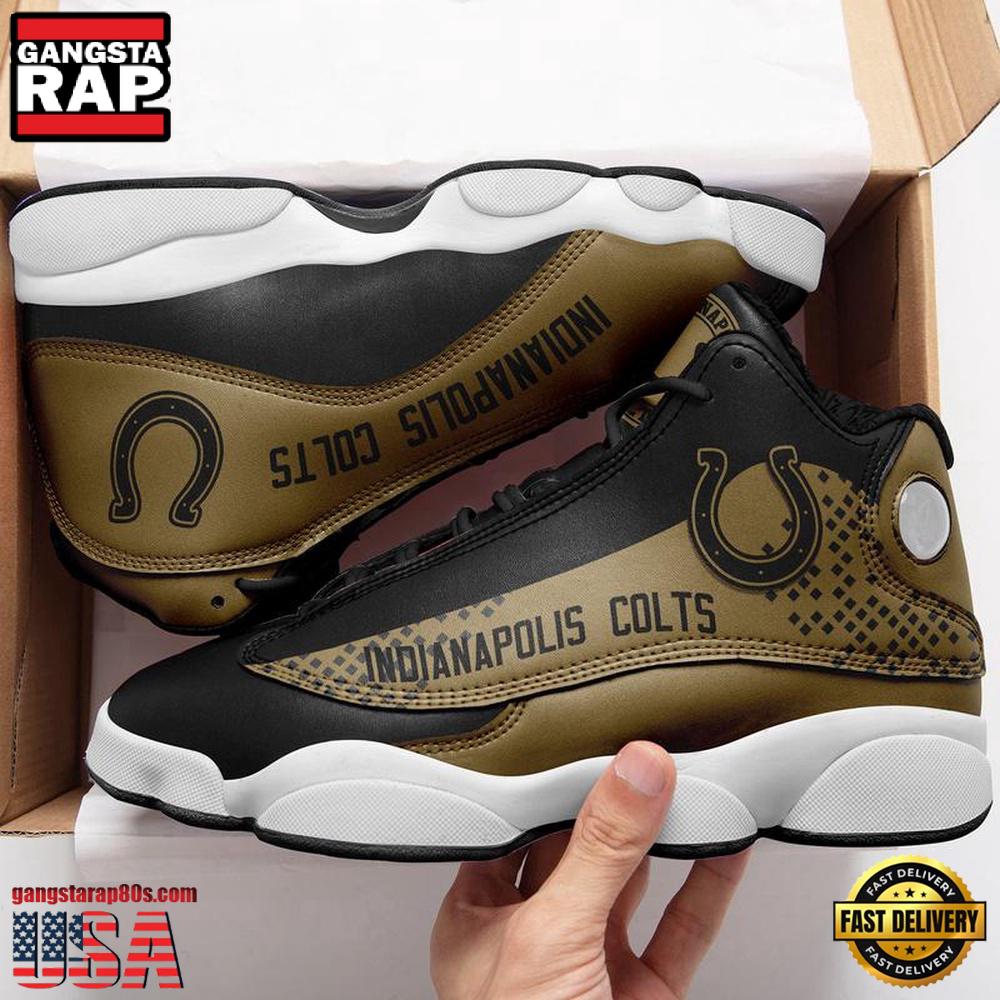 NFL Indianapolis Colts Ver 4 Air Jordan 13 Sneaker NFL Indianapolis Colts Ver 4 Air Jordan 13 Sneaker