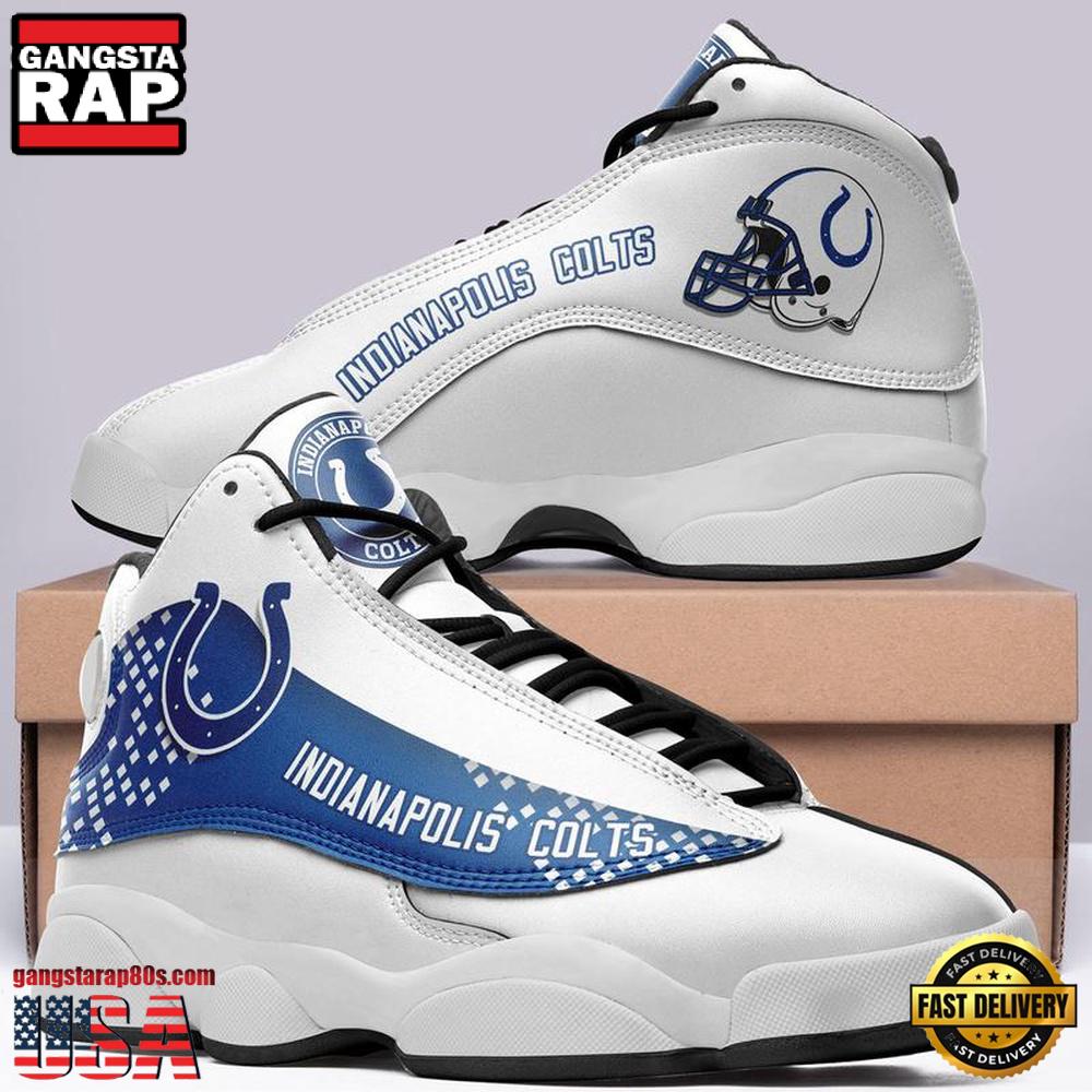 NFL Indianapolis Colts Ver 5 Air Jordan 13 Sneaker NFL Indianapolis Colts Ver 5 Air Jordan 13 Sneaker