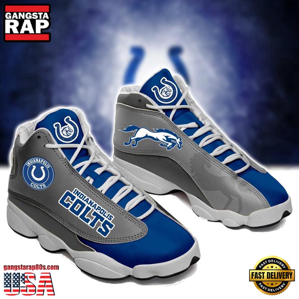 NFL Indianapolis Colts Ver 8 Air Jordan 13 Sneaker NFL Indianapolis Colts Ver 8 Air Jordan 13 Sneaker