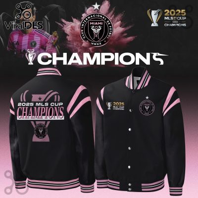 Inter Miami CF 2025 MLS Cup Champions Baseball Jacket