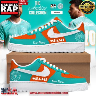 Inter Miami Messi Limited Edition Custom Air Force 1 Sneakers Shoes