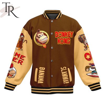 It Is On Like Game Over Donkey Kong Baseball Jacket