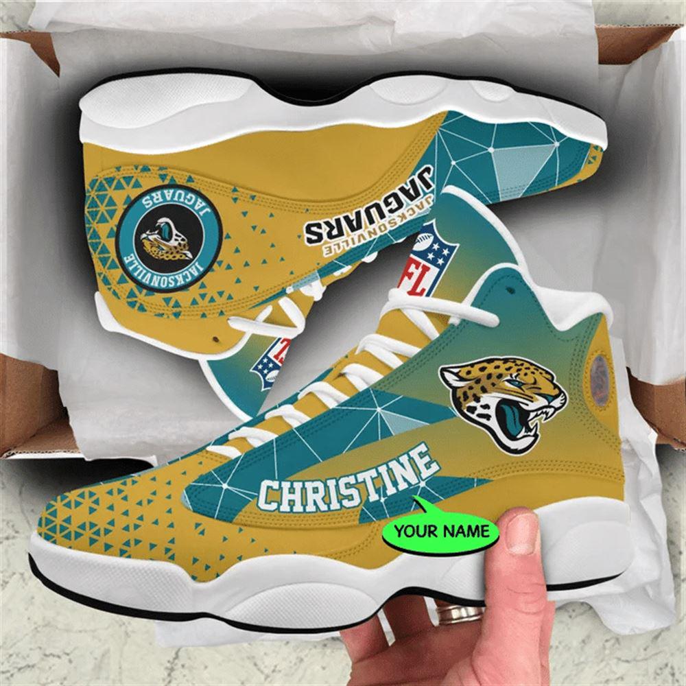 Jacksonville Jaguars NFL Custom Name Retro Jordan 13 Shoes Jacksonville Jaguars NFL Custom Name Retro Jordan 13 Shoes