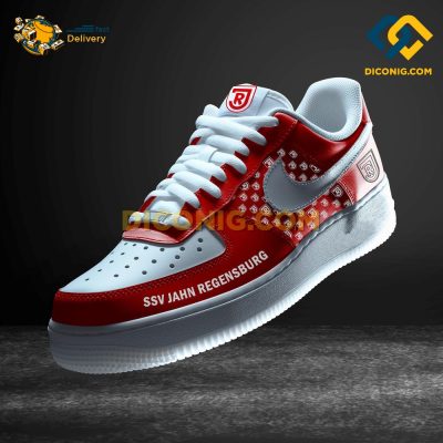Jahn Regensburg Custom Shoes Red Bundesliga Air Force 1 DICONIG FASHION