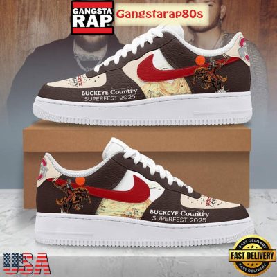 Jelly Roll And Kane Brown Buckeye Country Superfest 2025 Air Force 1 Shoes Running Sneakers