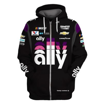 Nascar Ally Branded Unisex 3d Hoodie