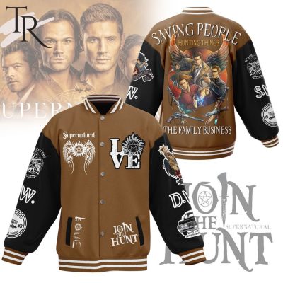 Join The Hunt Saving People Hunting Things The Family Supernatural Business Baseball Jacket