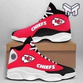 Kansas City Chiefs Air Jordan 13,Nfl Big Logo Fans Sport White Black J13 Shoes