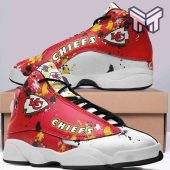 Kansas City Chiefs Air Jordan 13,Nfl Big Logo Football Team White Black J13 Shoes