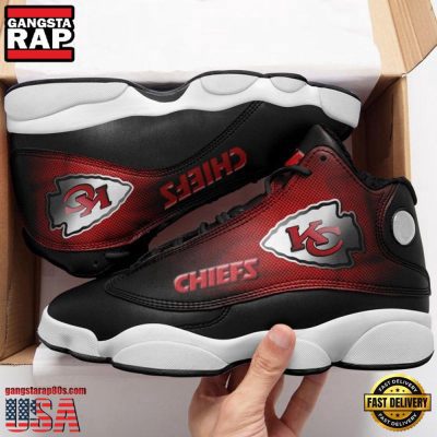 NFL Kansas City Chiefs Football New Design Air Jordan 13 Running Sneakers Shoes