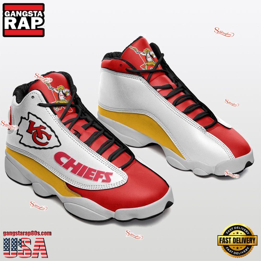 NFL Kansas City Chiefs New Design Air Jordan 13 Running Sneakers Shoes For Fans NFL Kansas City Chiefs New Design Air Jordan 13 Running Sneakers Shoes For Fans