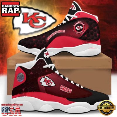 NFL Kansas City Chiefs New Design Air Jordan 13 Running Sneakers Shoes