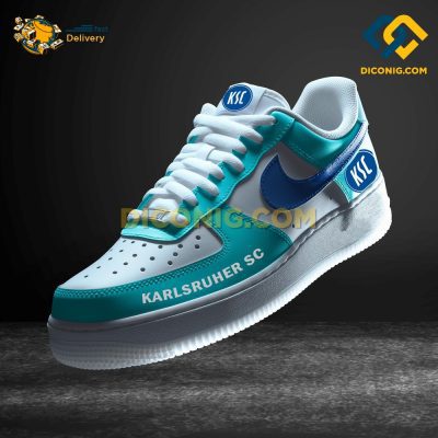 Karlsruher SC Custom Shoes Teal Bundesliga Air Force 1 DICONIG FASHION