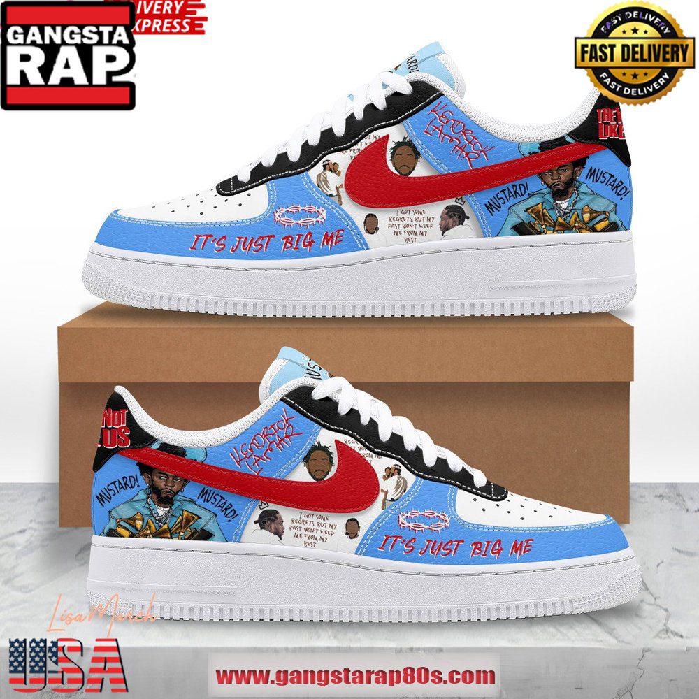 Kendrick Lamar Grammy Special Edition Air Force 1 Running Sneakers Shoes Kendrick Lamar Grammy Special Edition Air Force 1 Running Sneakers Shoes