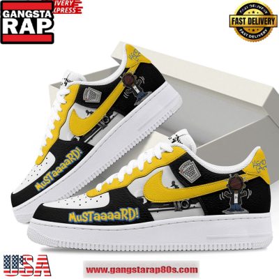 Kendrick Lamar Mustard Special Edition Air Force 1 Running Sneakers Shoes