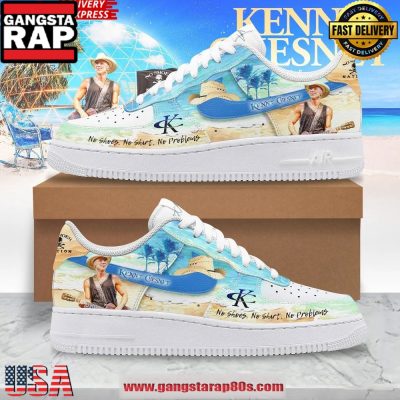 Kenny Chesney Island Vibes Limited Edition Air Force 1 Running Sneakers Shoes